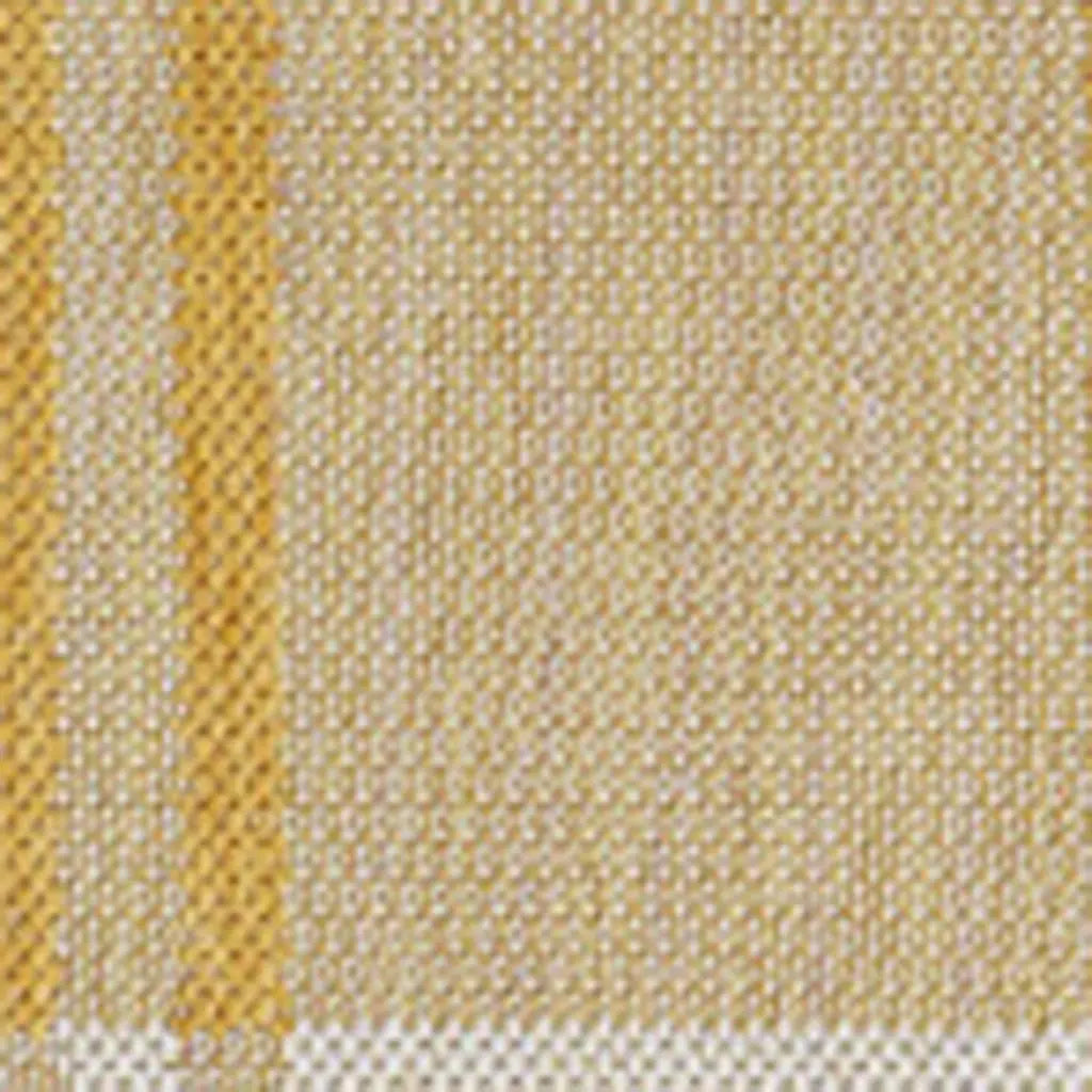 3' X 5' Yellow And Cream Gingham Indoor Outdoor Area Rug Homeroots Outdoor