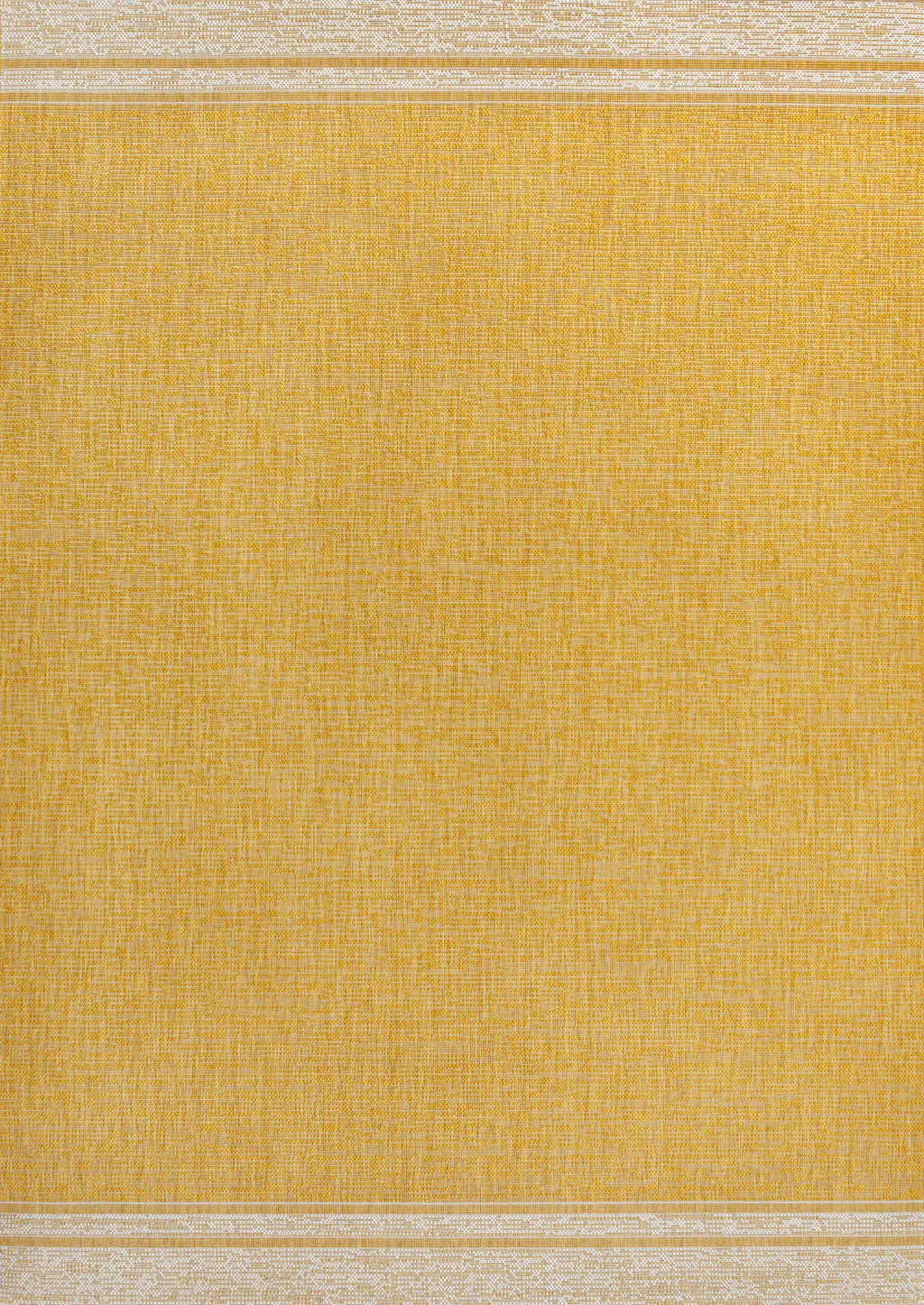 3' X 5' Yellow And Cream Indoor Outdoor Area Rug Homeroots Outdoor
