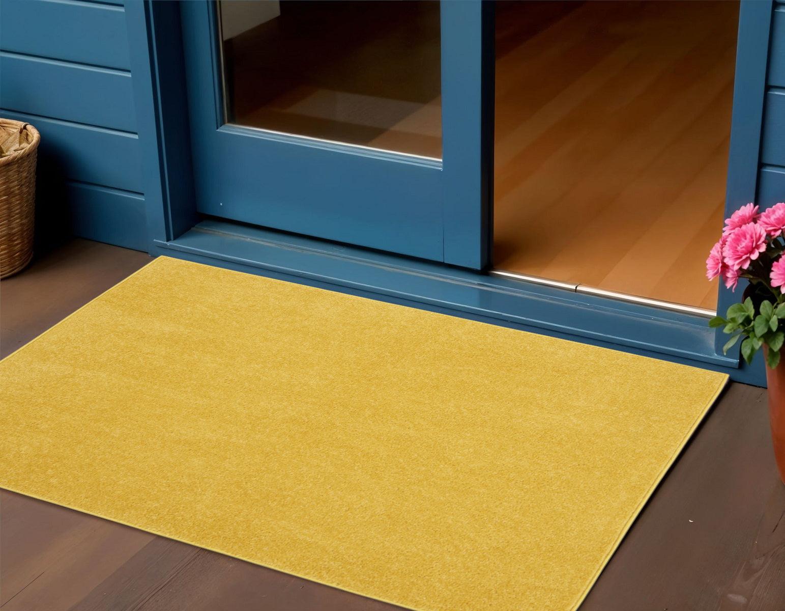 3' X 5' Yellow Indoor Outdoor Area Rug - GreatEagleInc