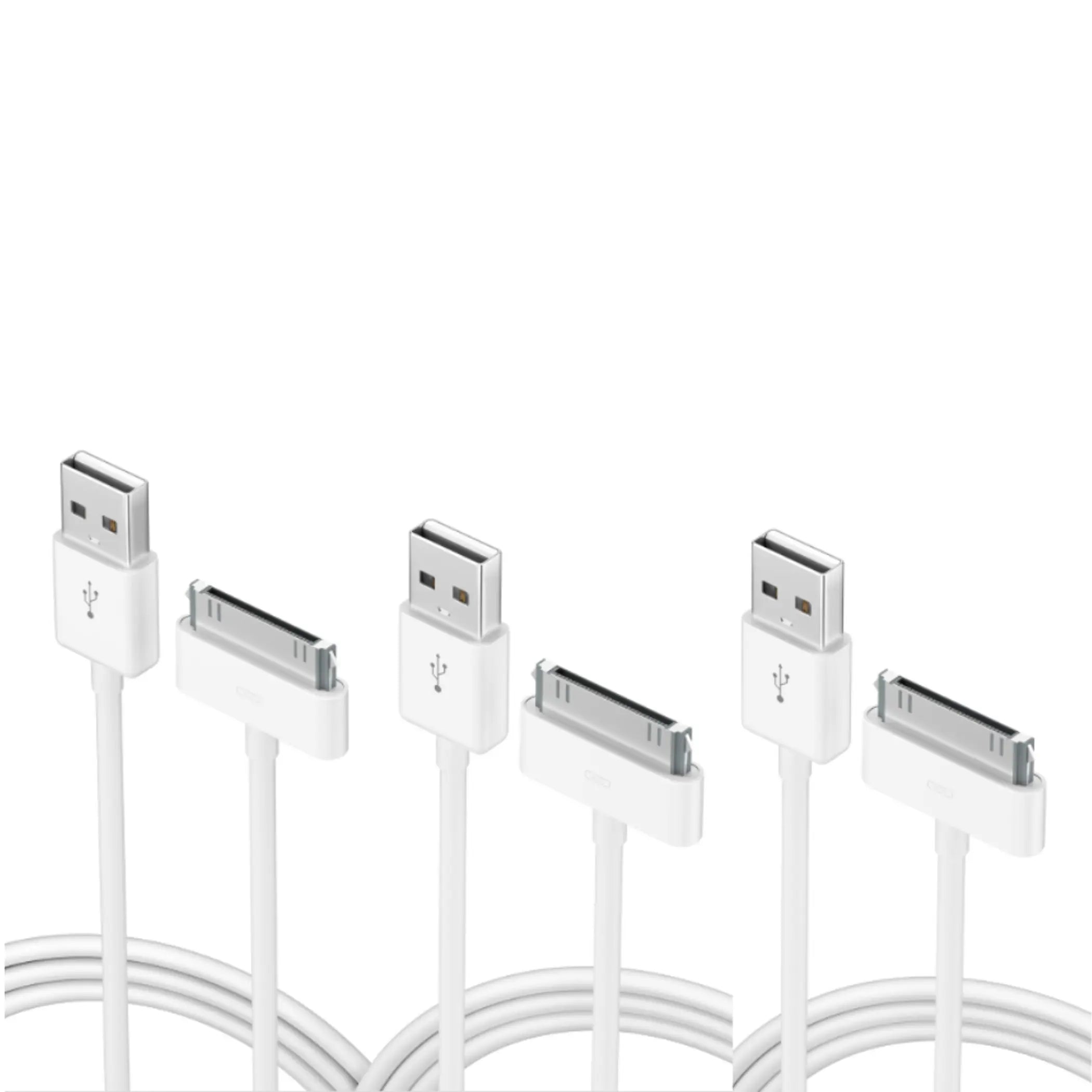 3pack 3ft 30-pin To USB Charge Sync Cable Charger for iPhone 3G 4 4s ipod Ipad Indoor Outdoor