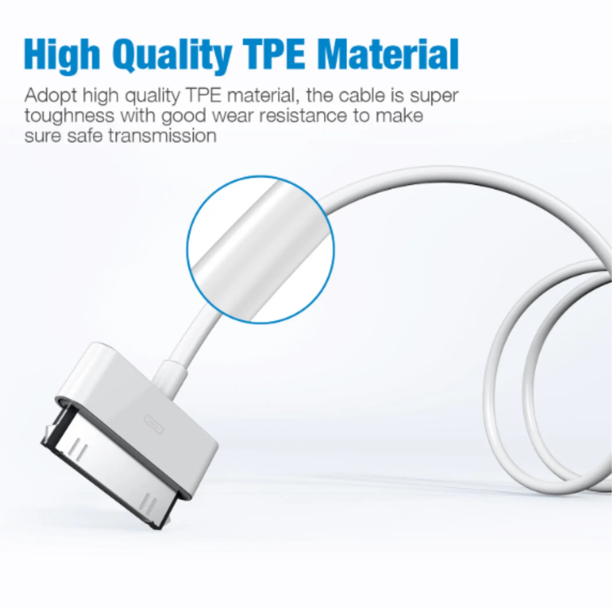 3pack 3ft 30-pin To USB Charge Sync Cable Charger for iPhone 3G 4 4s ipod Ipad Indoor Outdoor