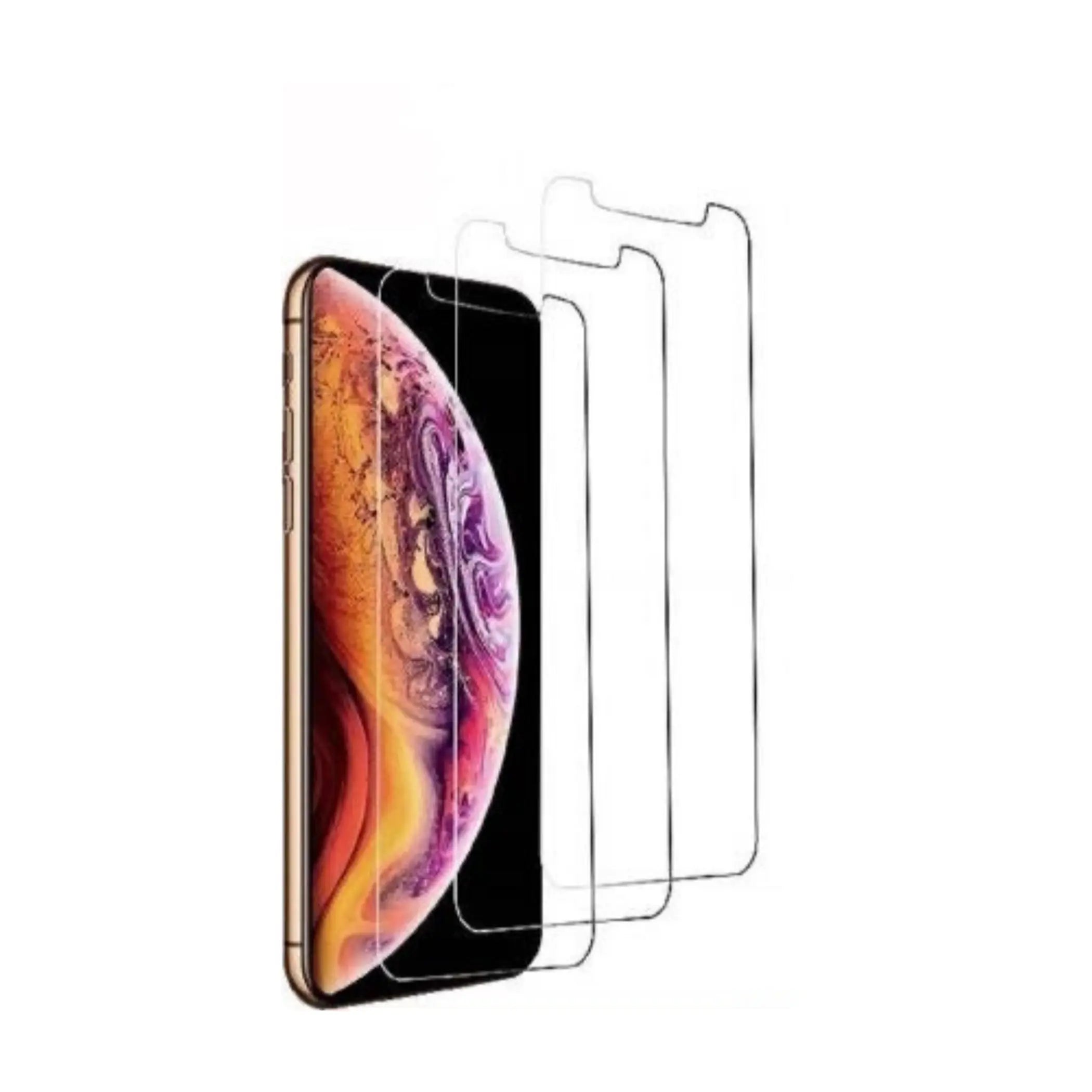 3pcs For iPhone 12 Pro Max Tempered Glass Screen Protector Anti-Scratch Clear Indoor Outdoor