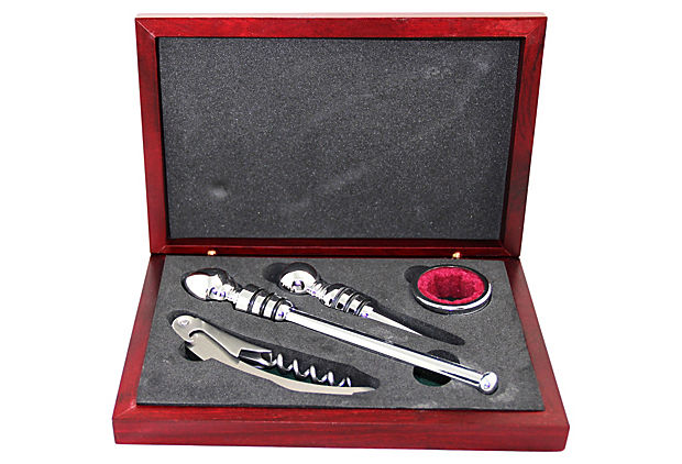 4-Piece Wine Set Corbell Silver
