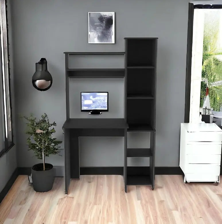 40" Black Computer Desk Homeroots Office