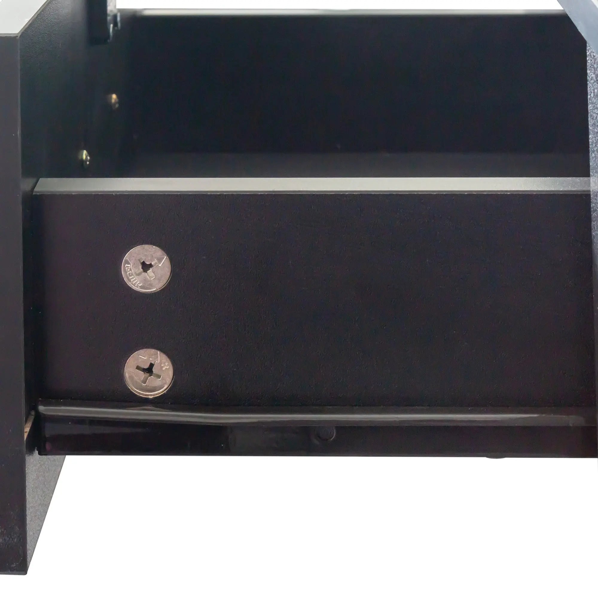 40" Black Wood Mirrored Two Drawer Vanity Table Homeroots Living Room