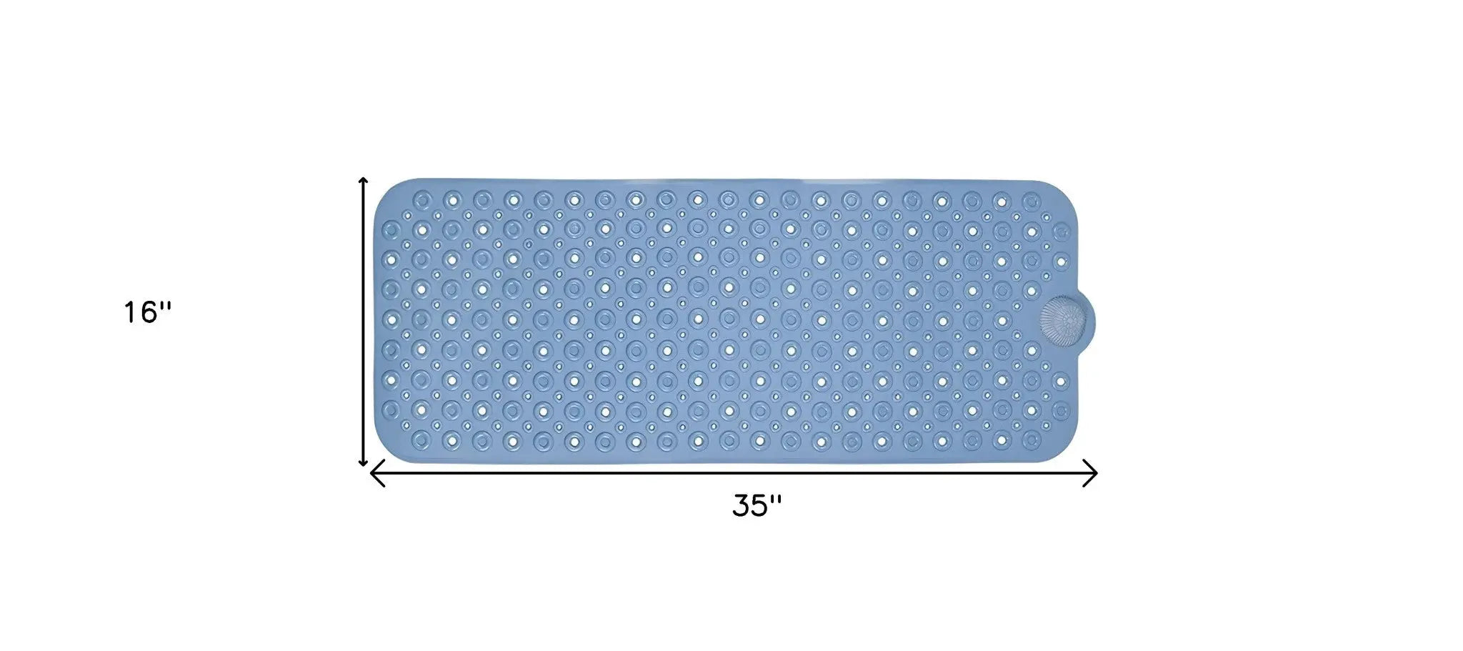 40" Blue Bubbles Non Slip Bathtub Mat - GreatEagleInc