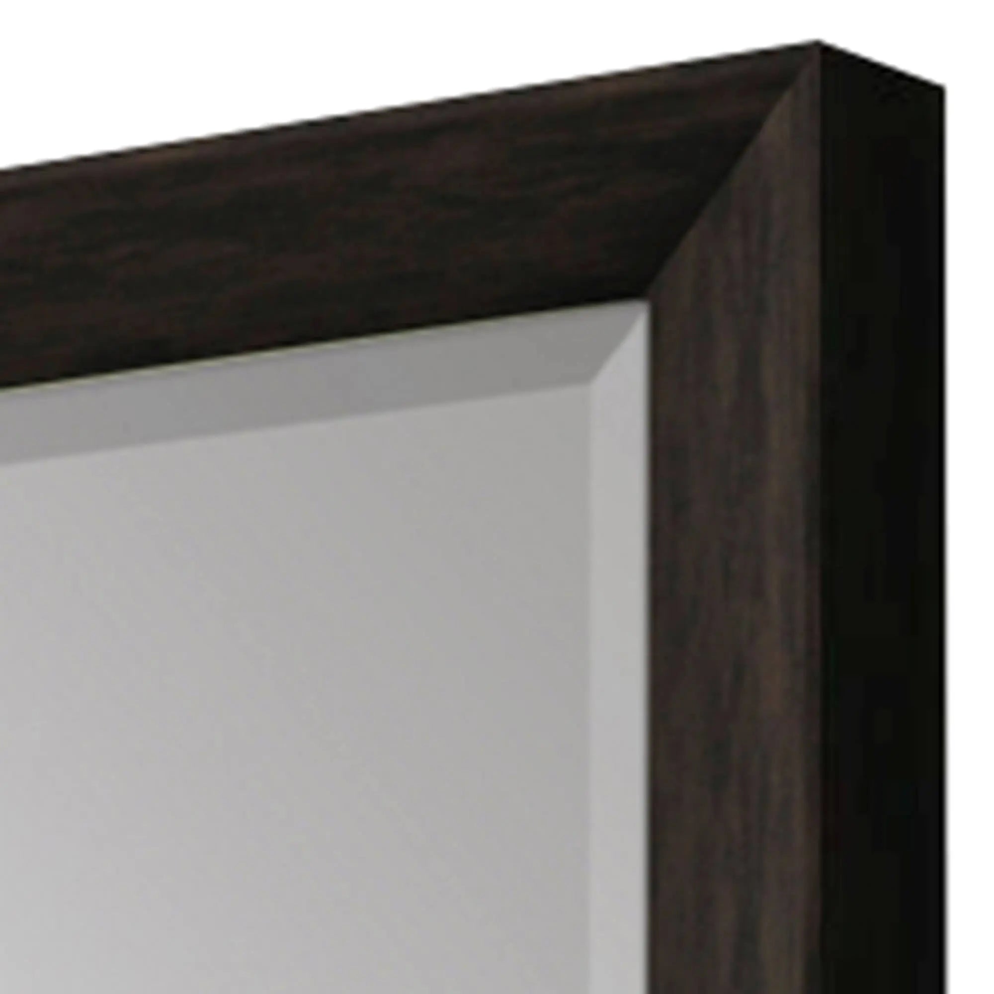 40" Dark Brown Framed Accent Mirror Homeroots Bed & Bath