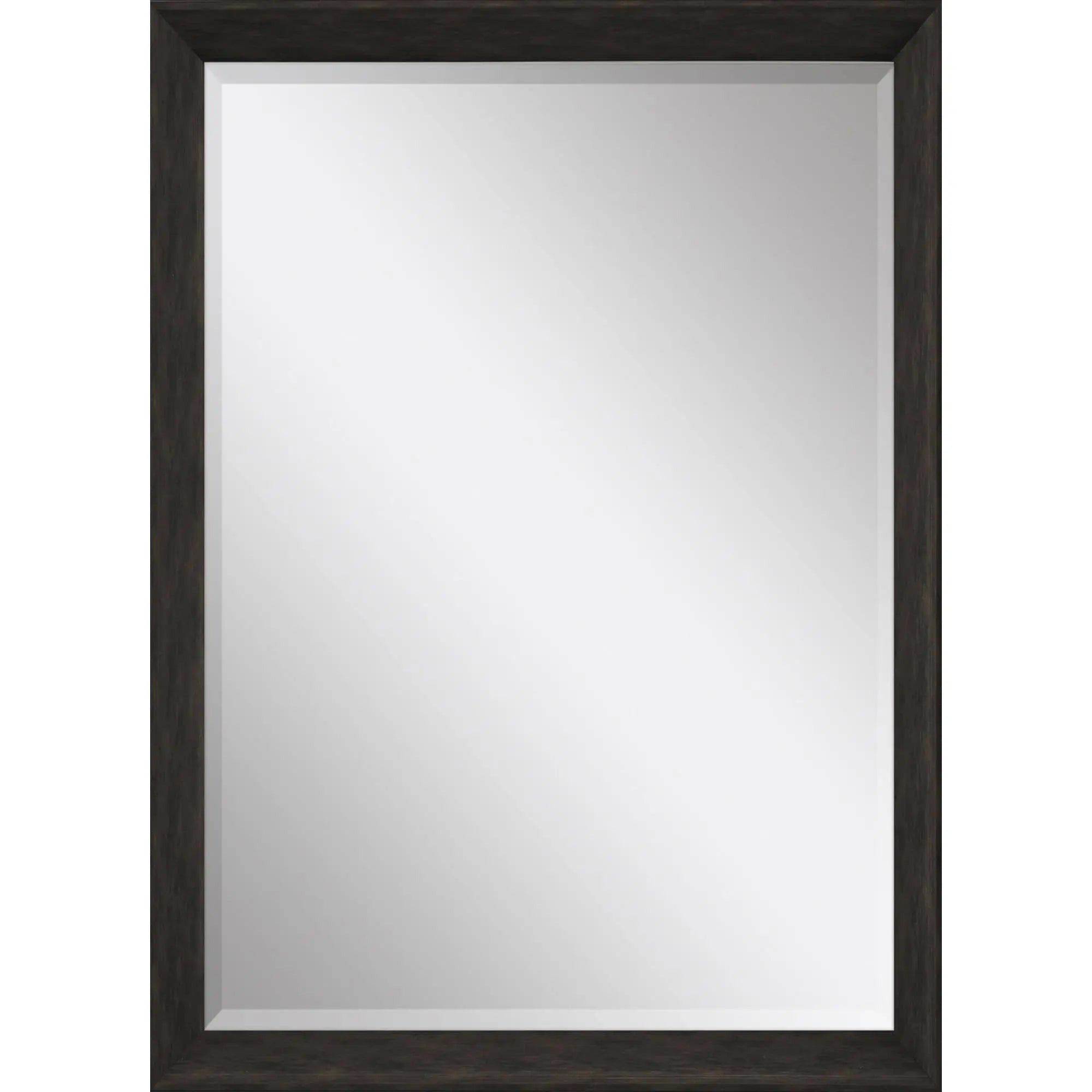40" Dark Brown Framed Accent Mirror Homeroots Bed & Bath