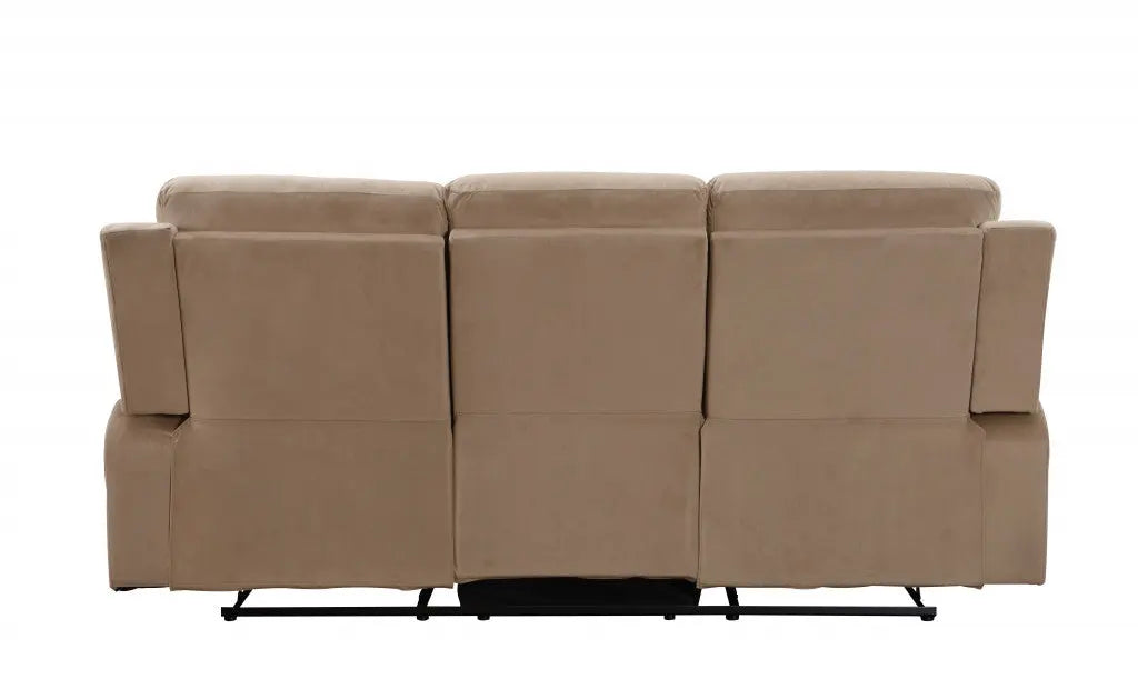40" Modern Beige Fabric Sofa Homeroots Living Room