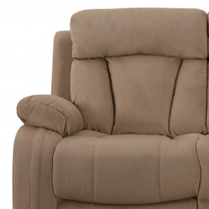 40" Modern Beige Fabric Sofa Homeroots Living Room