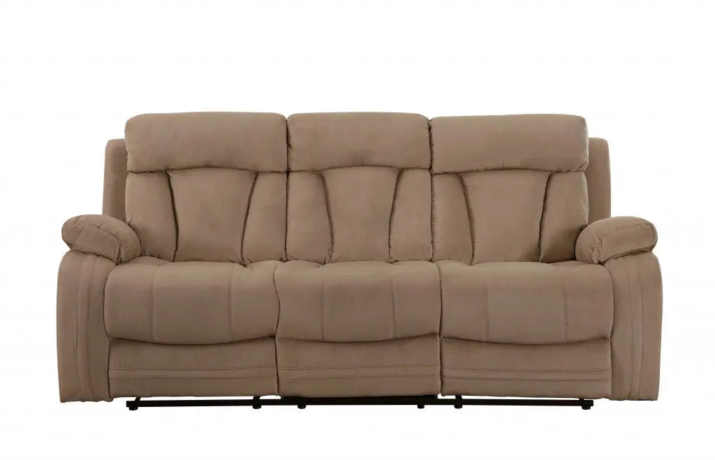 40" Modern Beige Fabric Sofa Homeroots Living Room