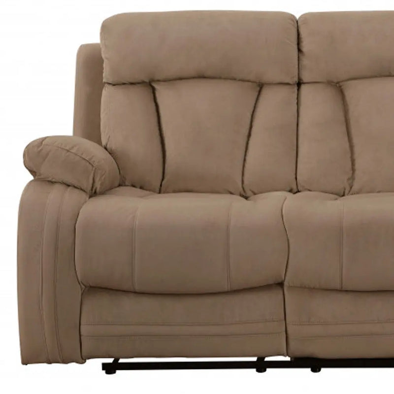 40" Modern Beige Fabric Sofa Homeroots Living Room