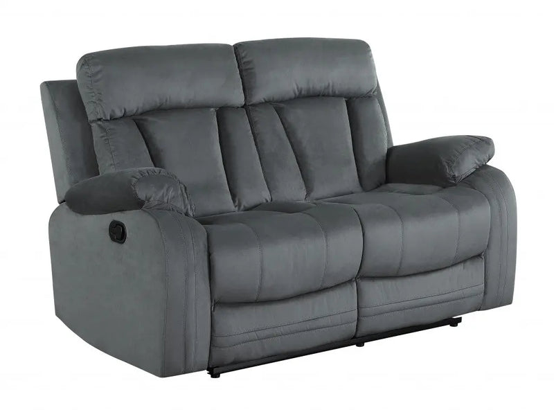 40" Modern Grey Fabric Loveseat Homeroots Living Room
