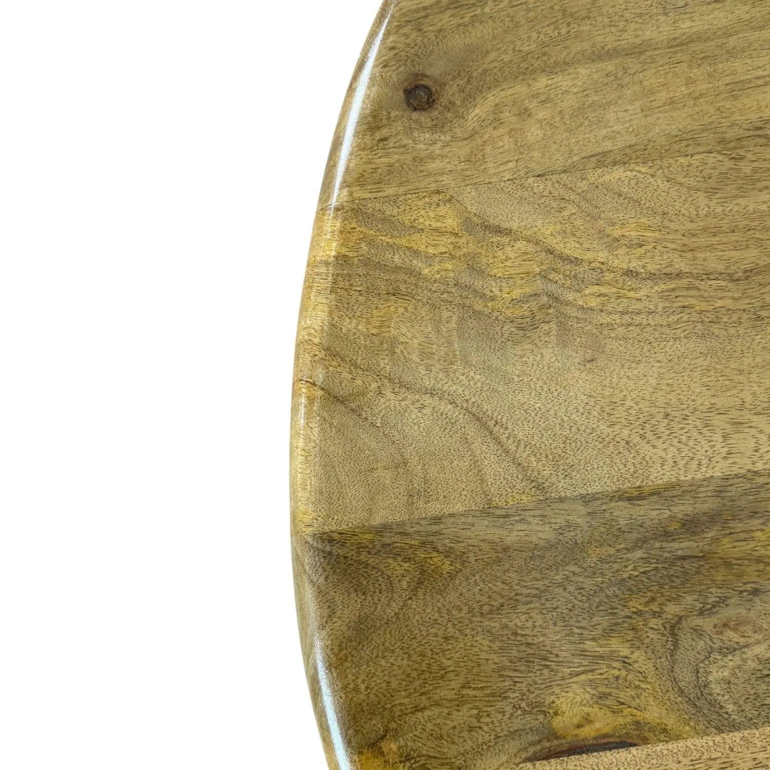 40" Natural Solid Wood Round Drum Coffee Table Homeroots Living Room