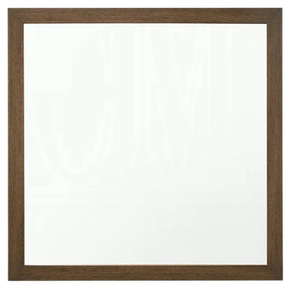 40" Square Wood Framed Accent Mirror Homeroots Bed & Bath