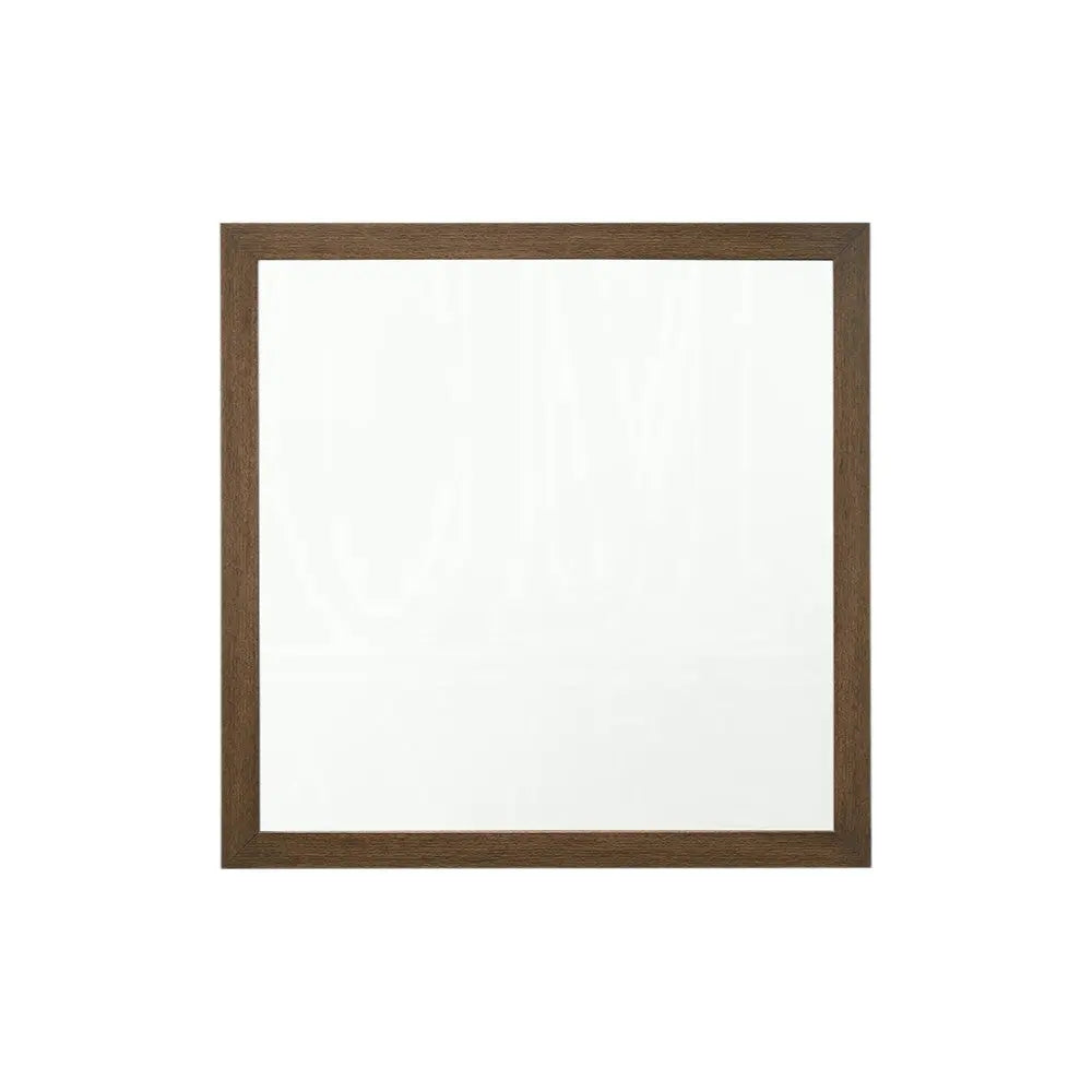 40" Square Wood Framed Accent Mirror Homeroots Bed & Bath