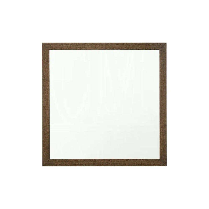 40" Square Wood Framed Accent Mirror Homeroots Bed & Bath