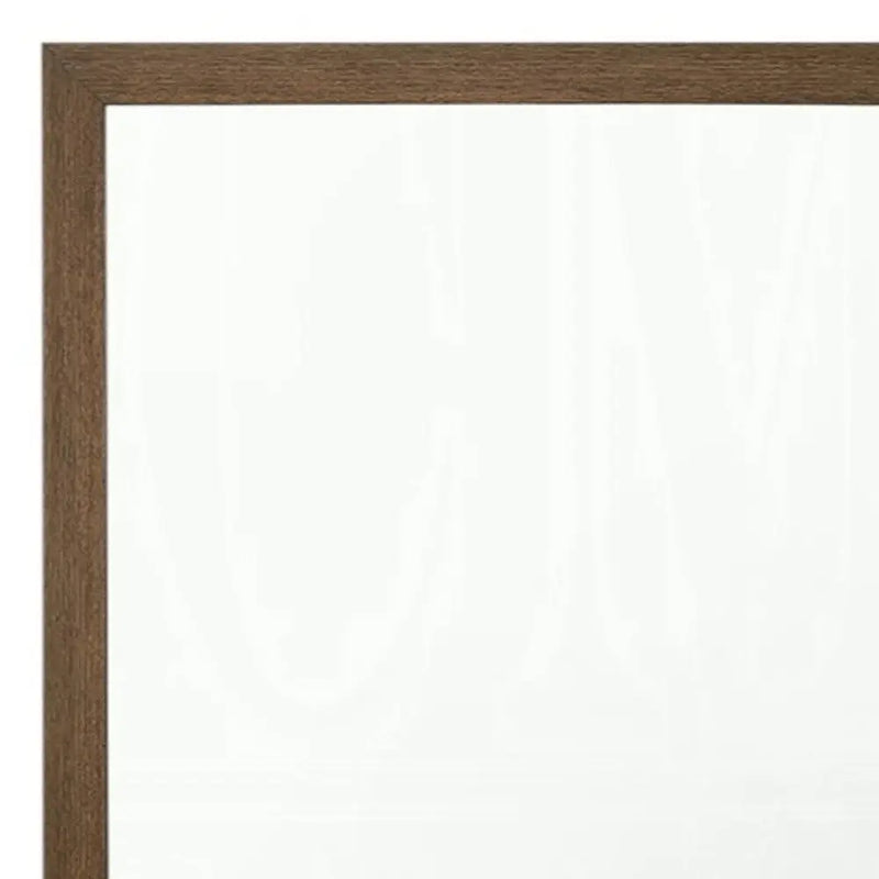 40" Square Wood Framed Accent Mirror Homeroots Bed & Bath