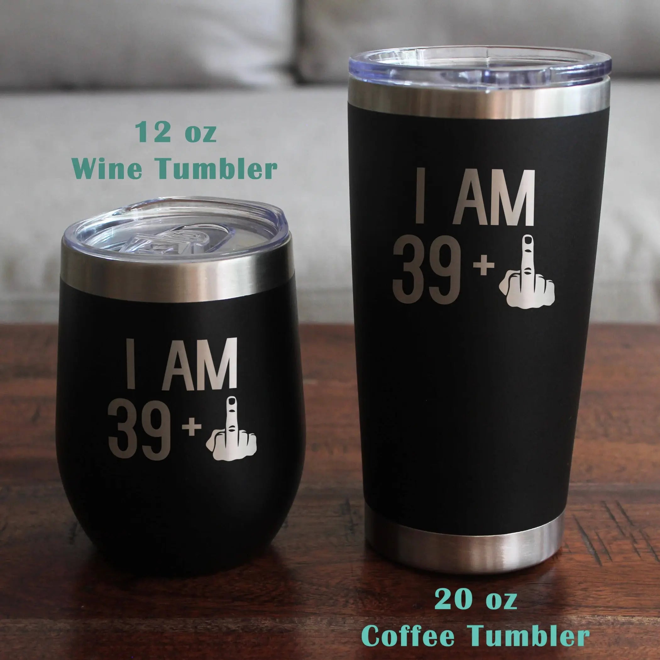 40th Birthday Gifts - 39 Middle Finger Beer Can Pint Glass Bevvee