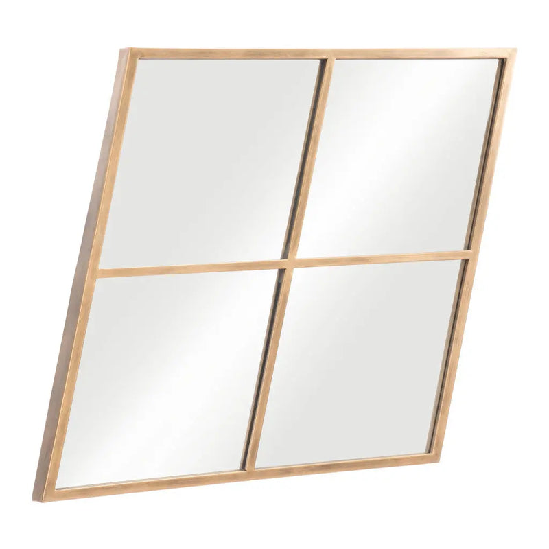 41" Gold Diamond Steel Framed Accent Mirror - GreatEagleInc