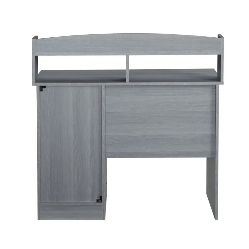 41" Gray Wood Writing Desk Homeroots