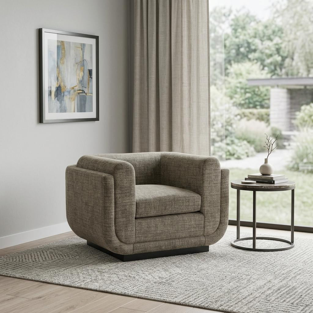 41" Green and Black Upholstered Arm Chair Homeroots Living Room