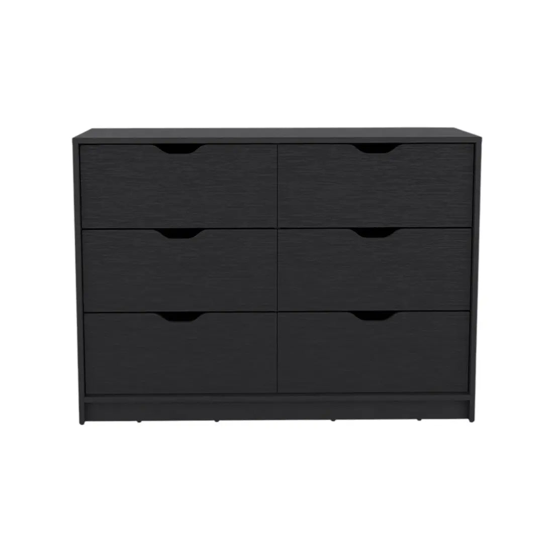 42" Black Four Drawer Dresser Homeroots Bed & Bath