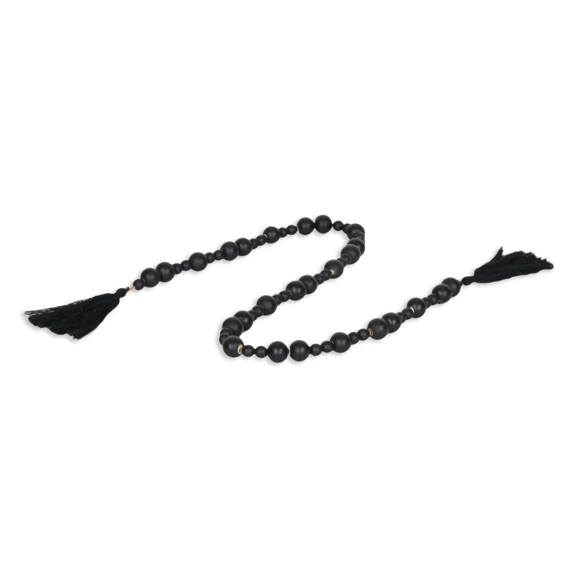 42" Black Wood Hand Painted Decorative Tassel GreatEagleInc