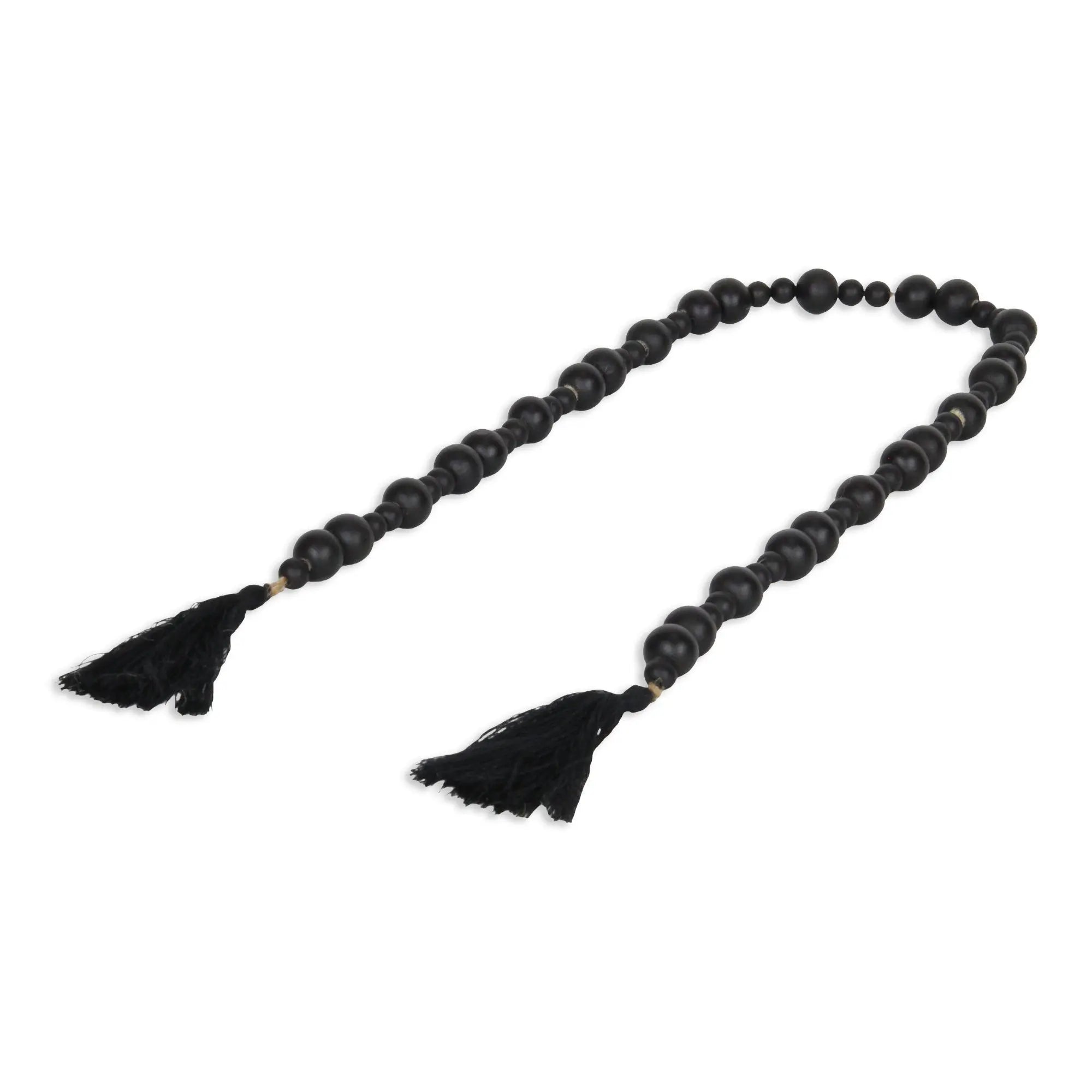 42" Black Wood Hand Painted Decorative Tassel GreatEagleInc