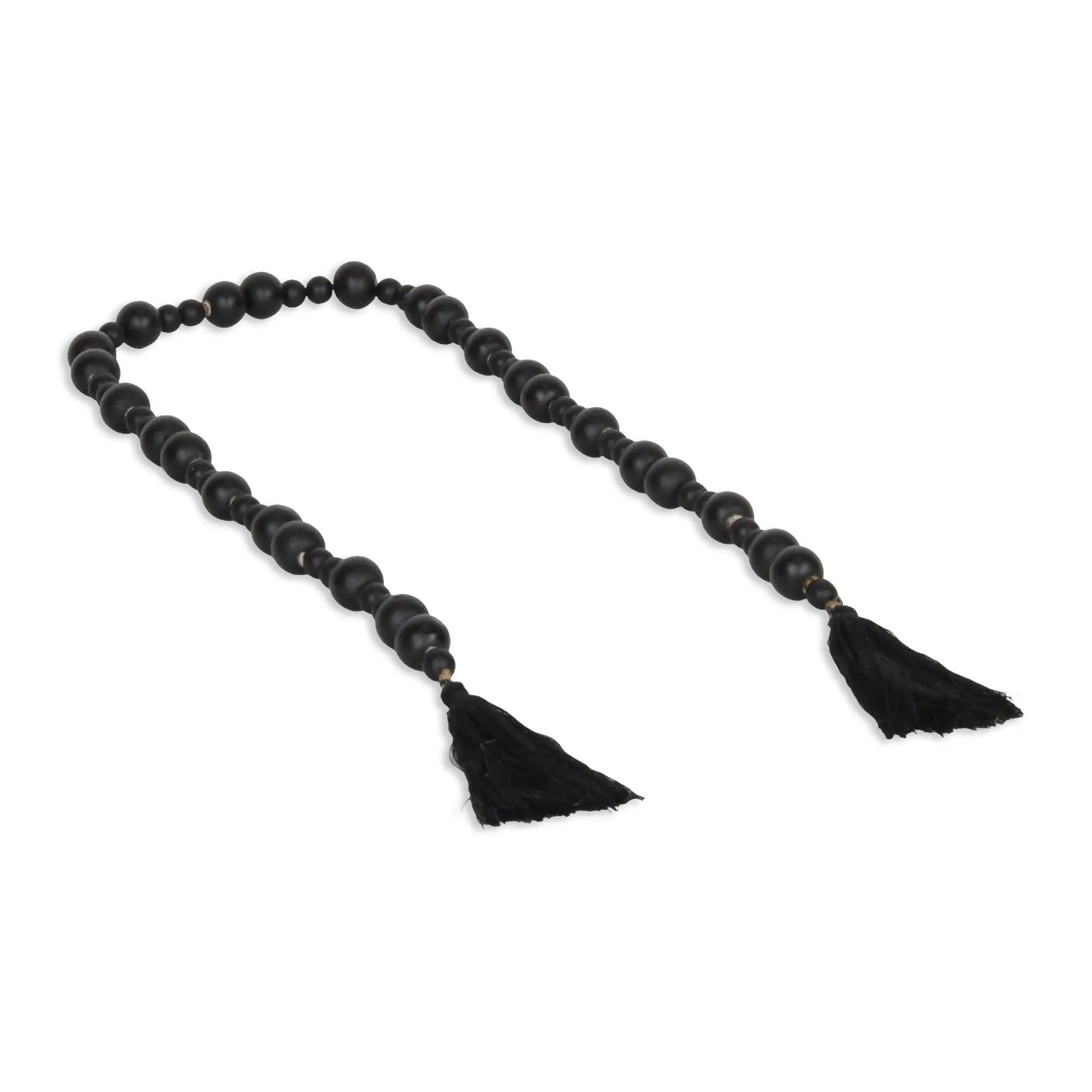 42" Black Wood Hand Painted Decorative Tassel GreatEagleInc
