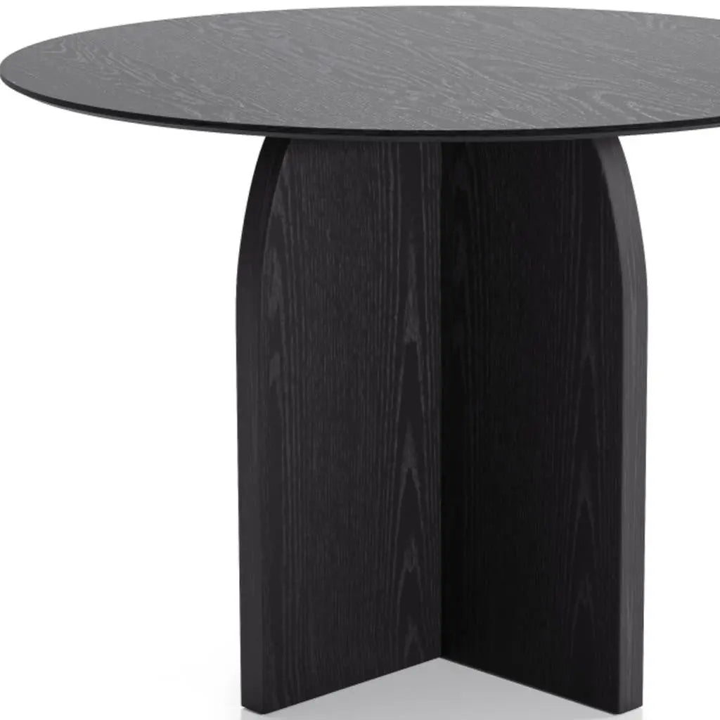 42" Black Wood Rounded Bar Table Homeroots Kitchen & Dining