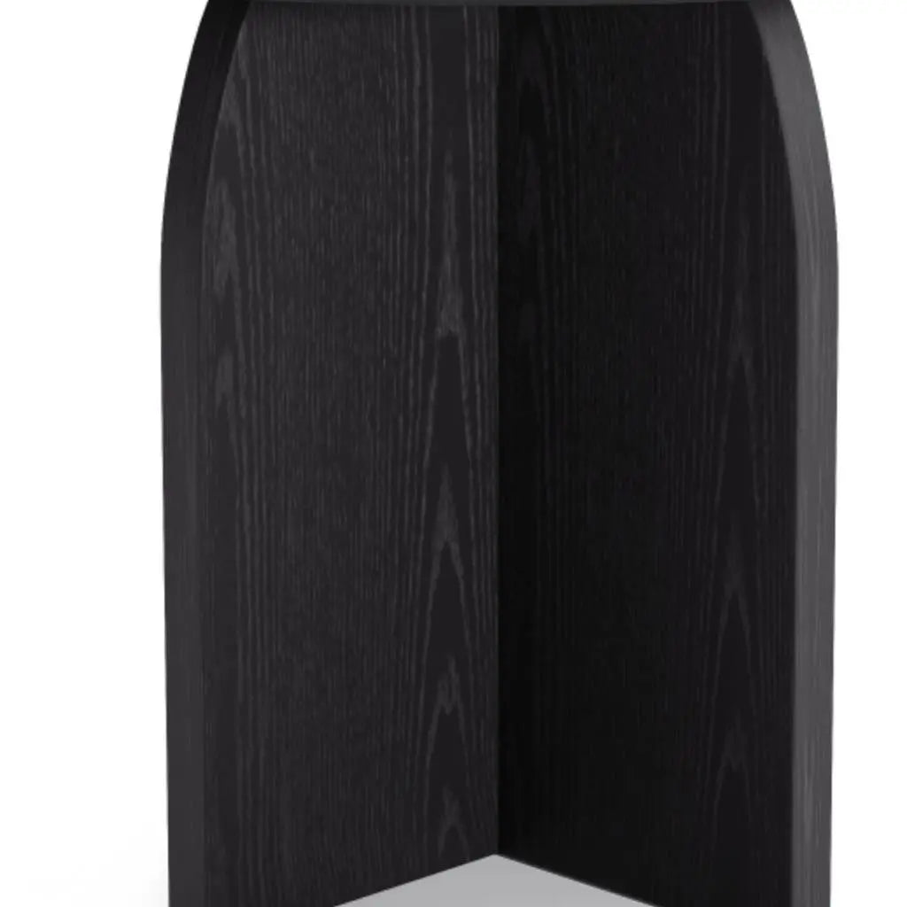 42" Black Wood Rounded Bar Table Homeroots Kitchen & Dining