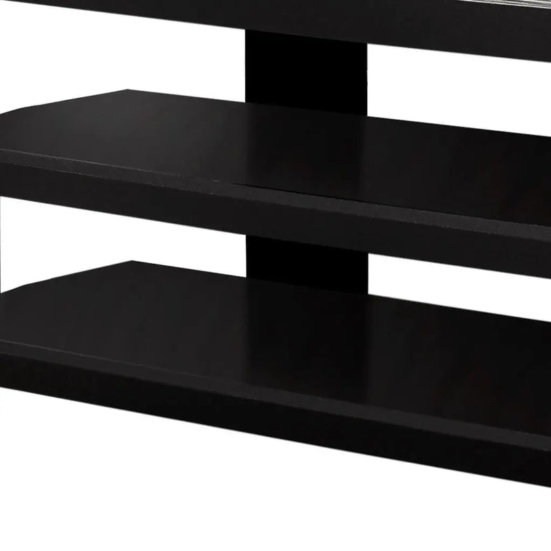 42" Black and Gray Open Shelving TV Stand Homeroots Living Room