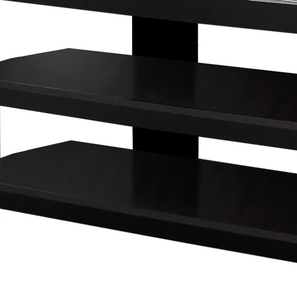 42" Black and Gray Open Shelving TV Stand Homeroots Living Room