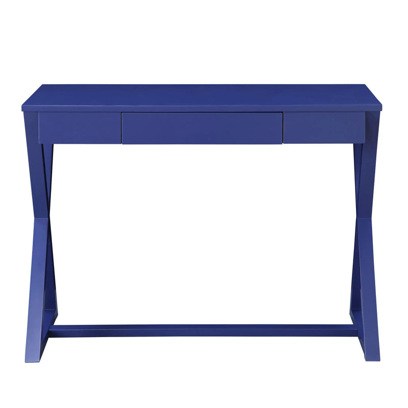 42" Blue Writing Desk Homeroots Office