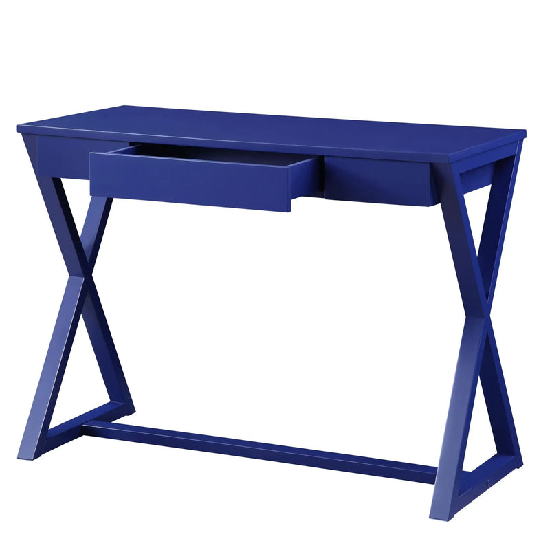 42" Blue Writing Desk Homeroots Office