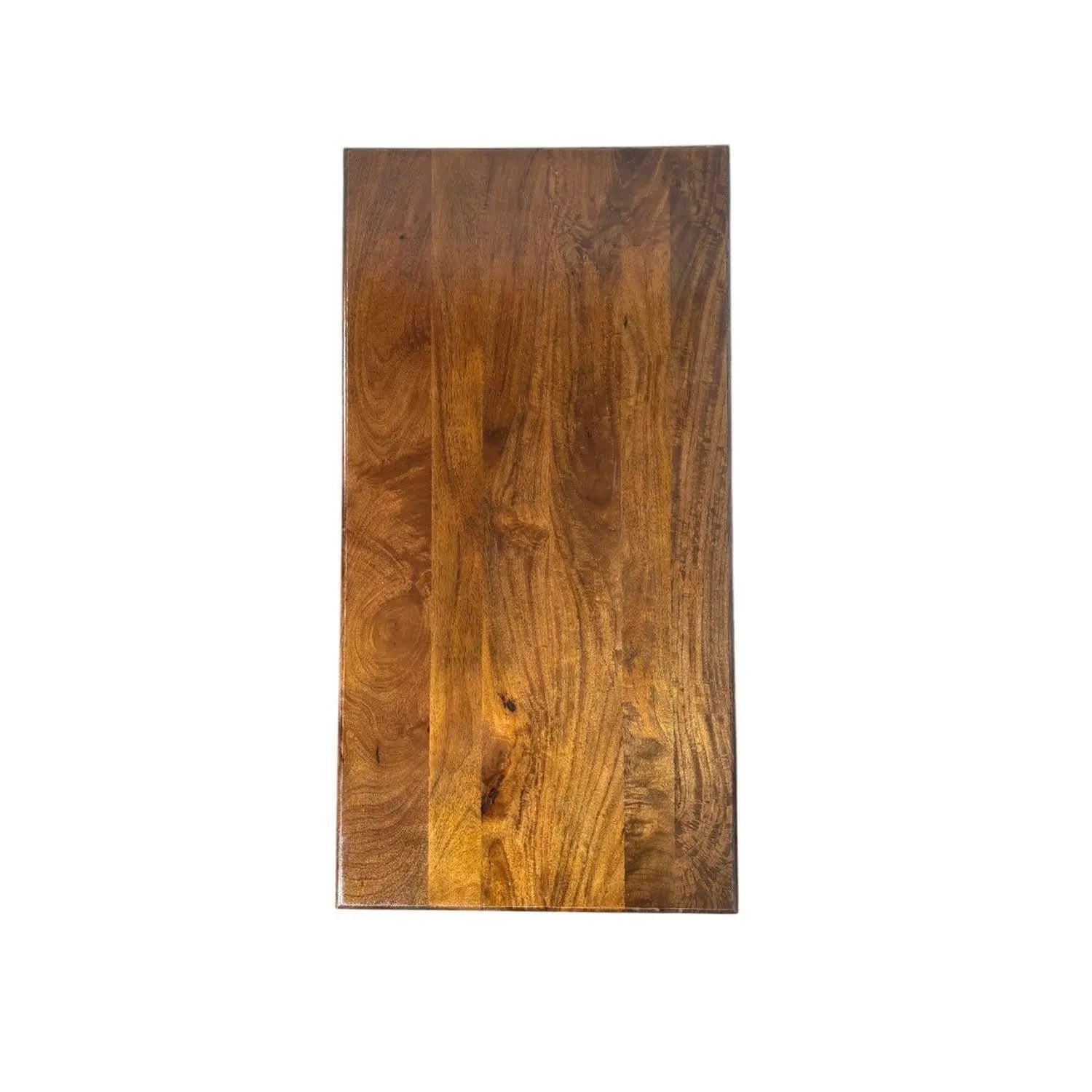 42" Chestnut Solid Wood Coffee Table Homeroots Living Room