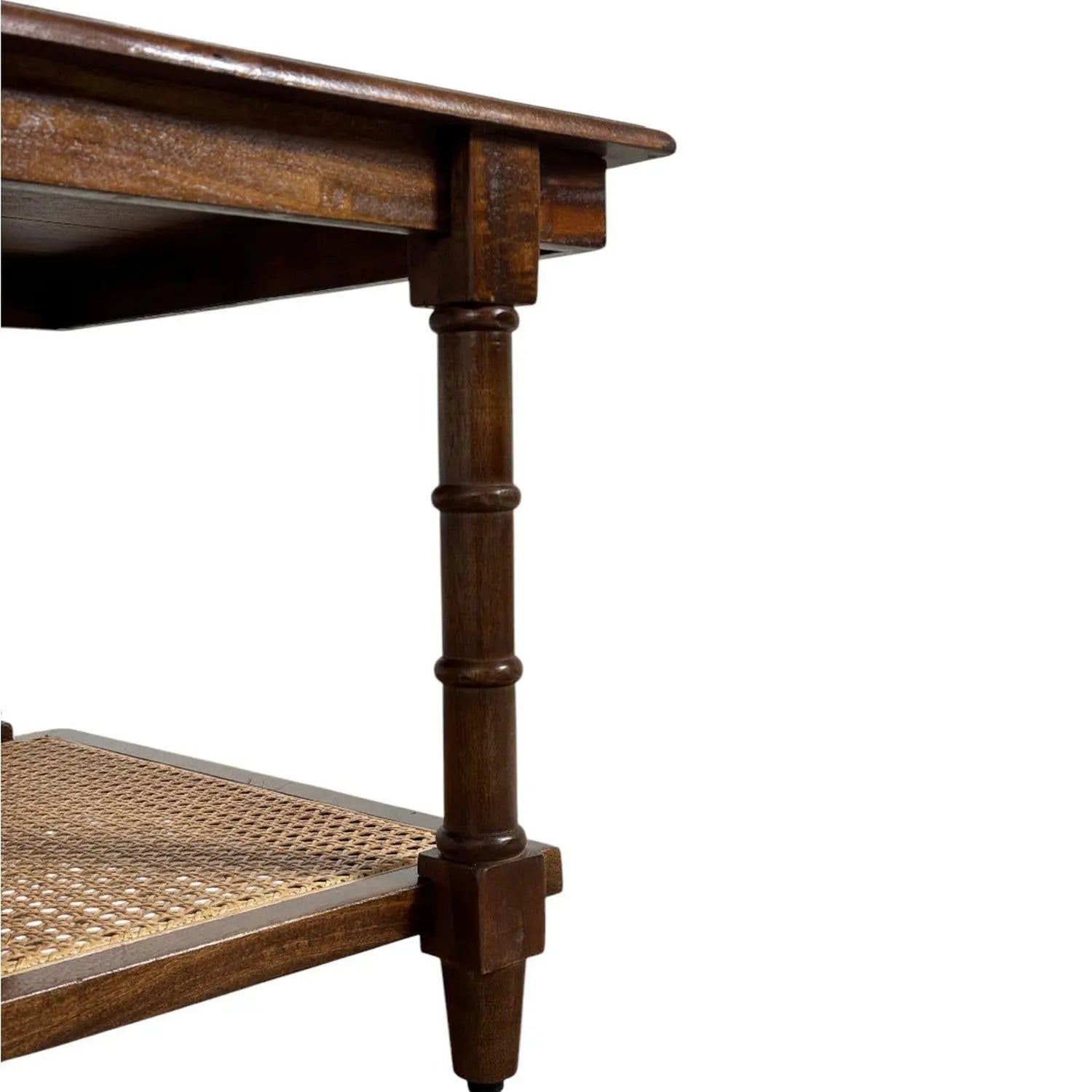 42" Chestnut Solid Wood Coffee Table Homeroots Living Room
