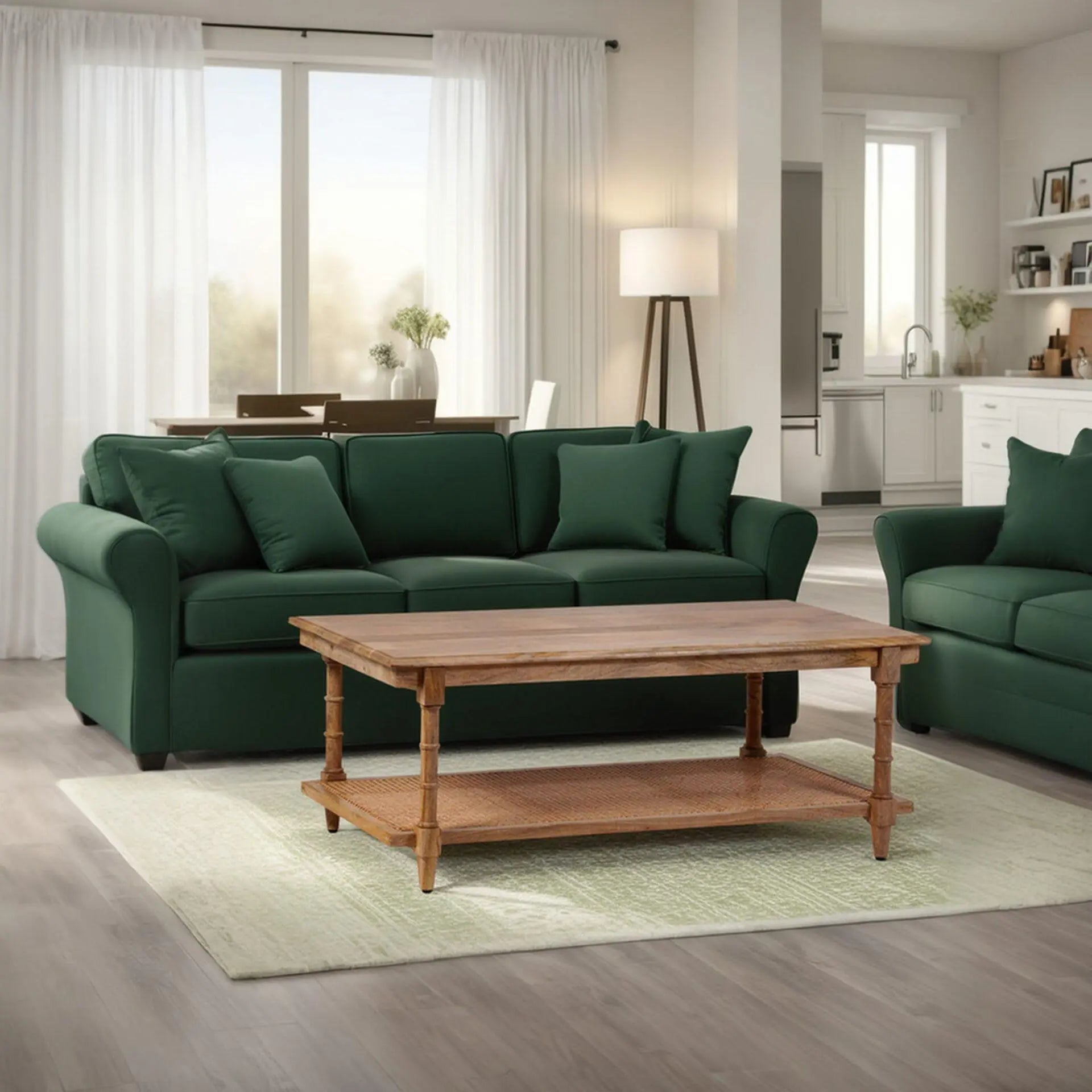 42" Chestnut Solid Wood Coffee Table Homeroots Living Room