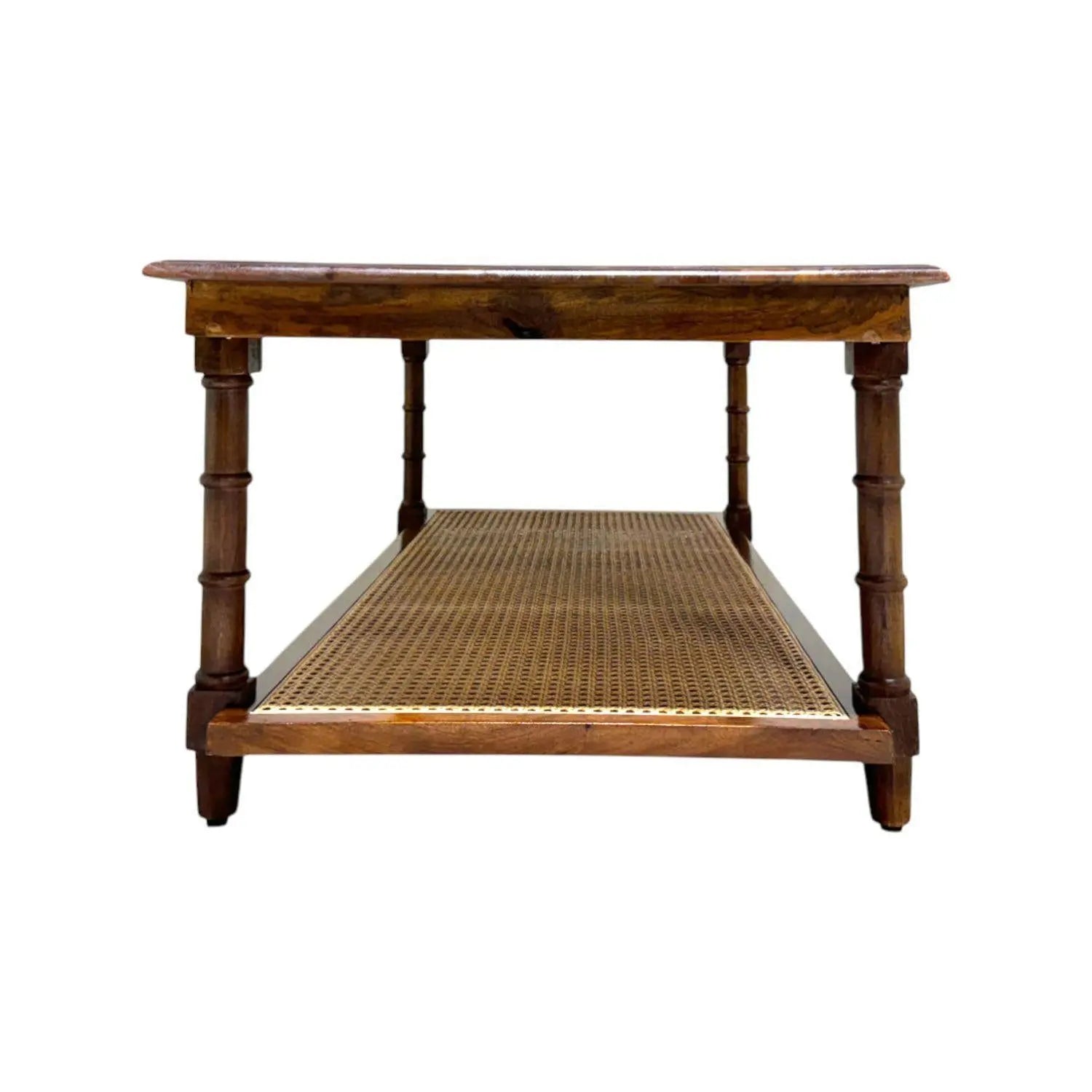 42" Chestnut Solid Wood Coffee Table Homeroots Living Room