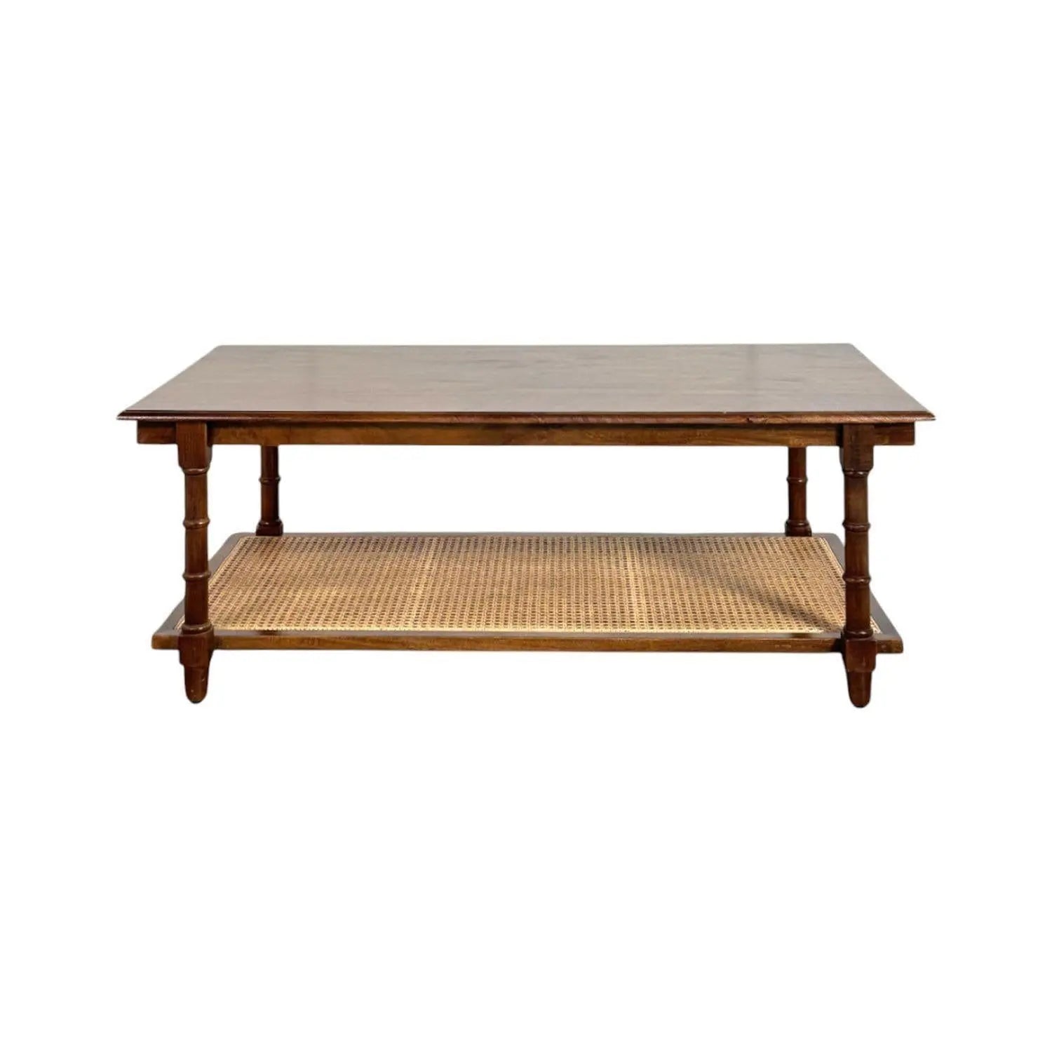 42" Chestnut Solid Wood Coffee Table Homeroots Living Room