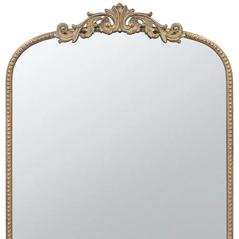 42" Gold Arch Iron Framed Accent Mirror Homeroots Bed & Bath