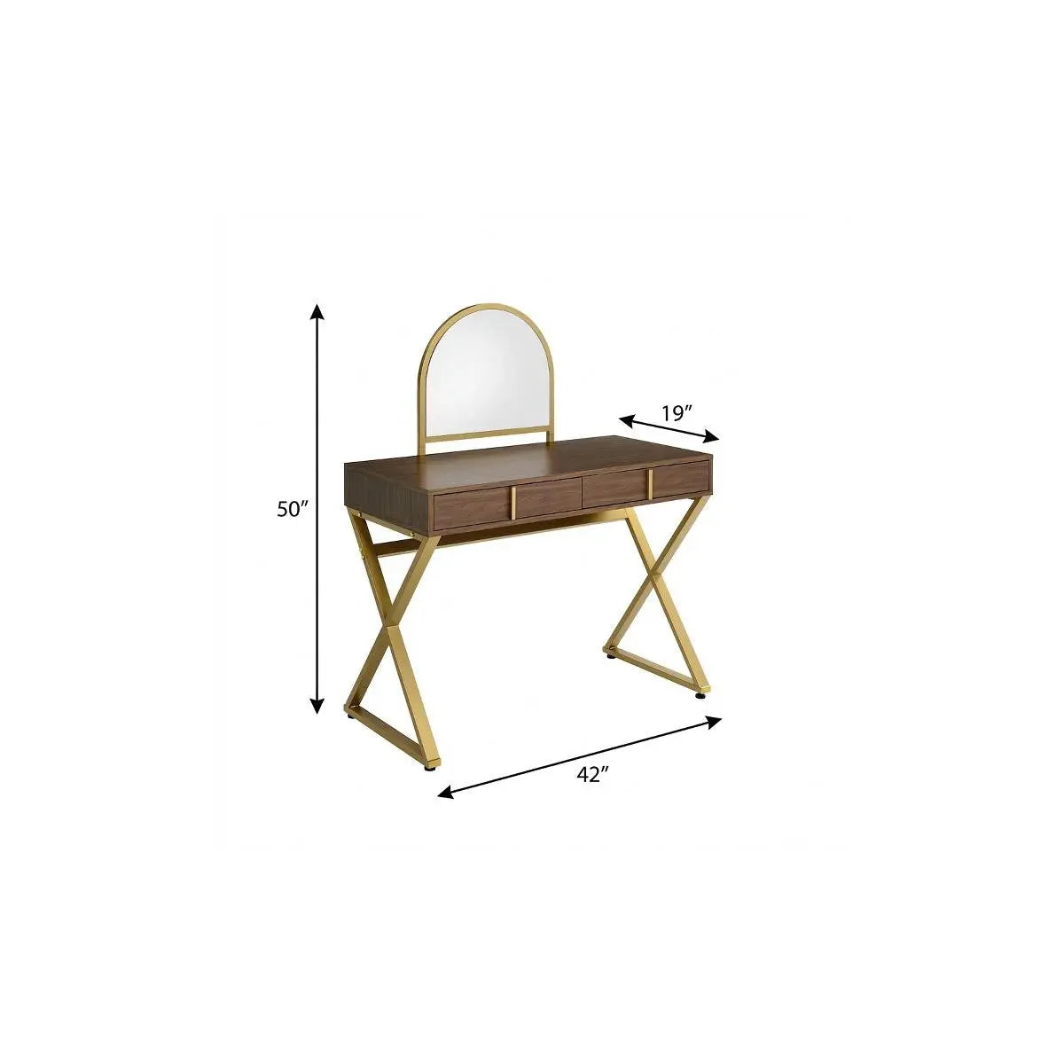 42" Vanity Table with Mirror Homeroots Living Room