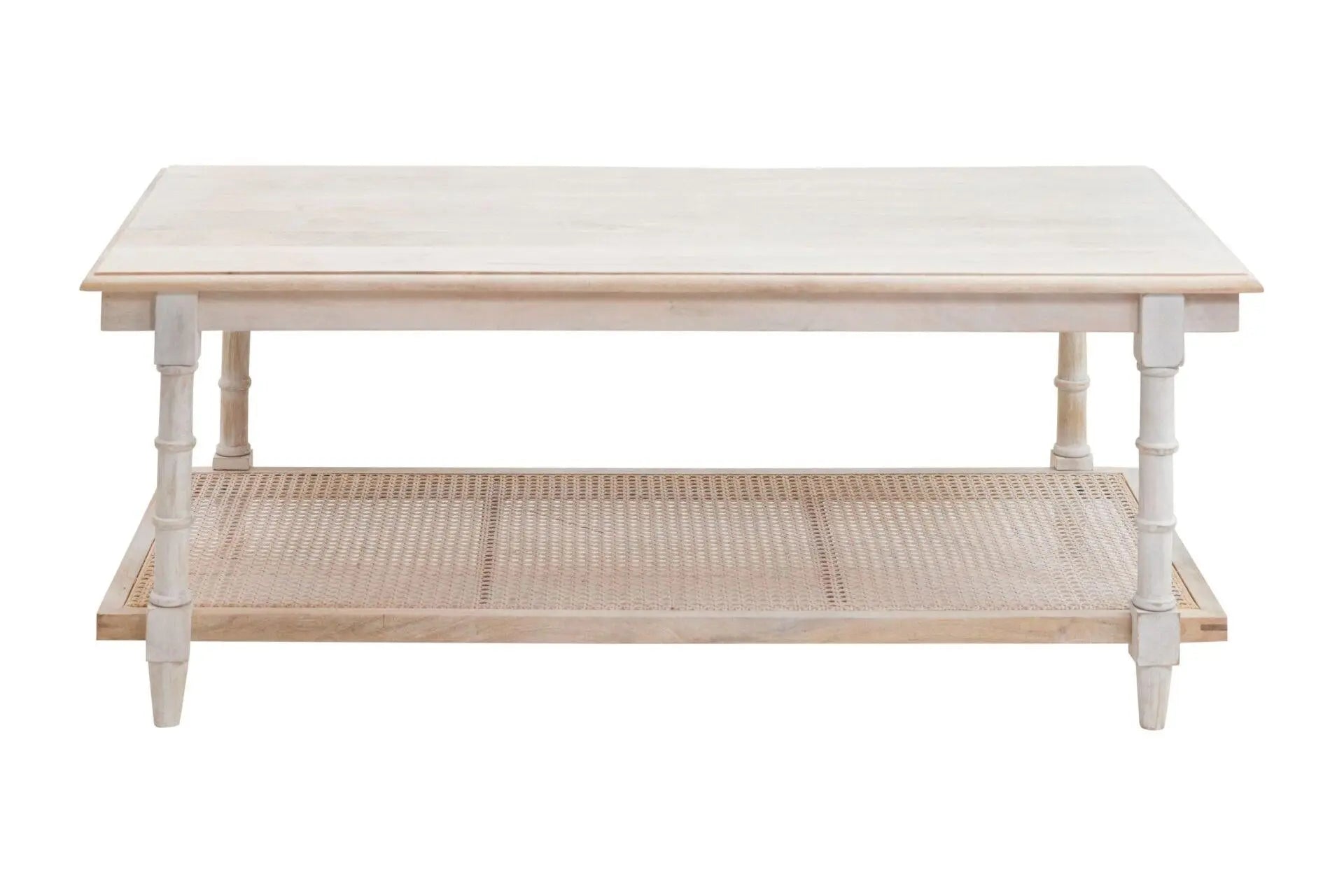 42" White Solid Wood Distressed Coffee Table Homeroots Living Room