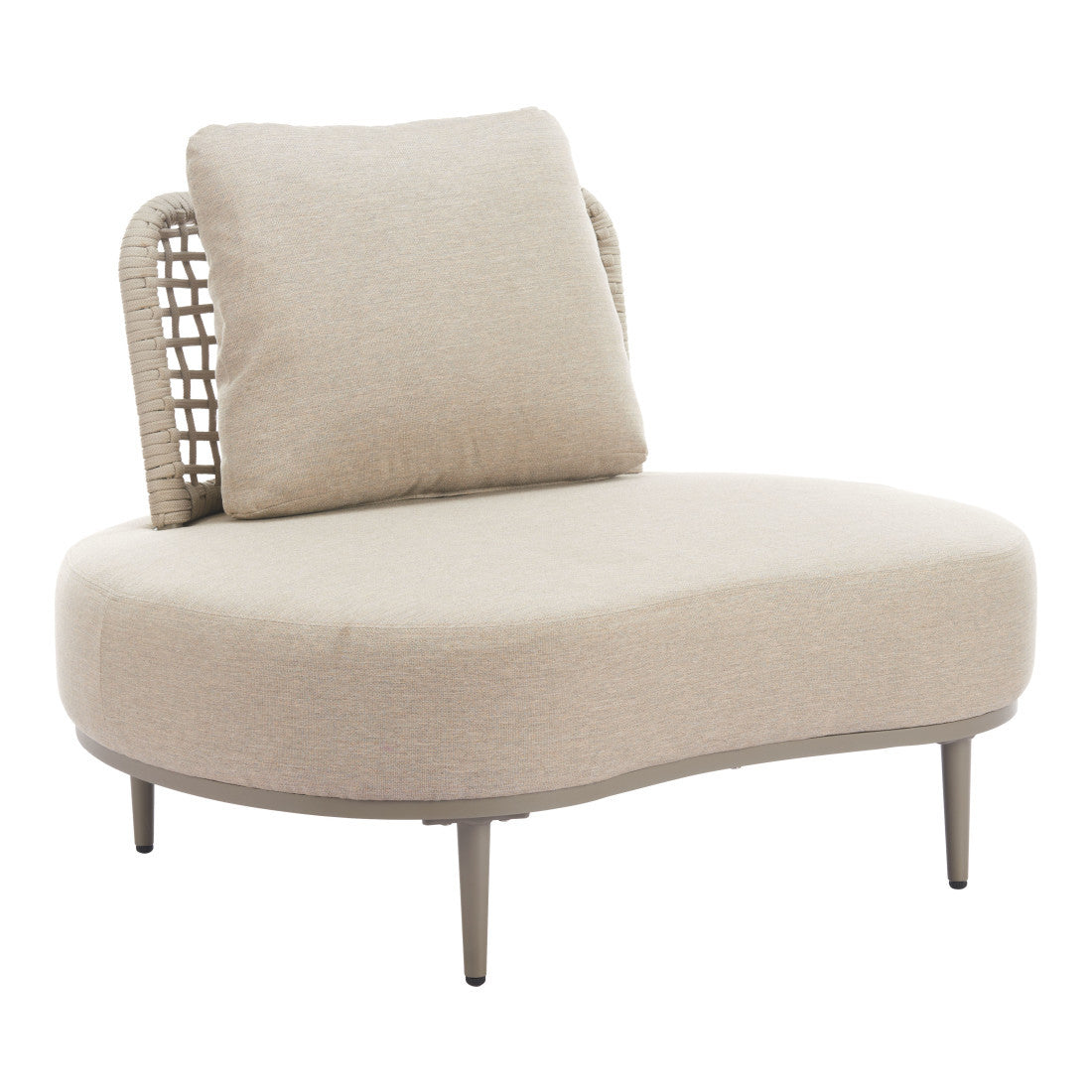43" Beige Fabric Side Chair Homeroots Living Room