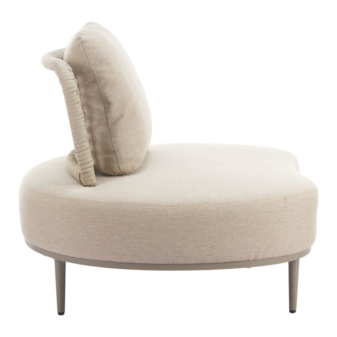 43" Beige Fabric Side Chair Homeroots Living Room