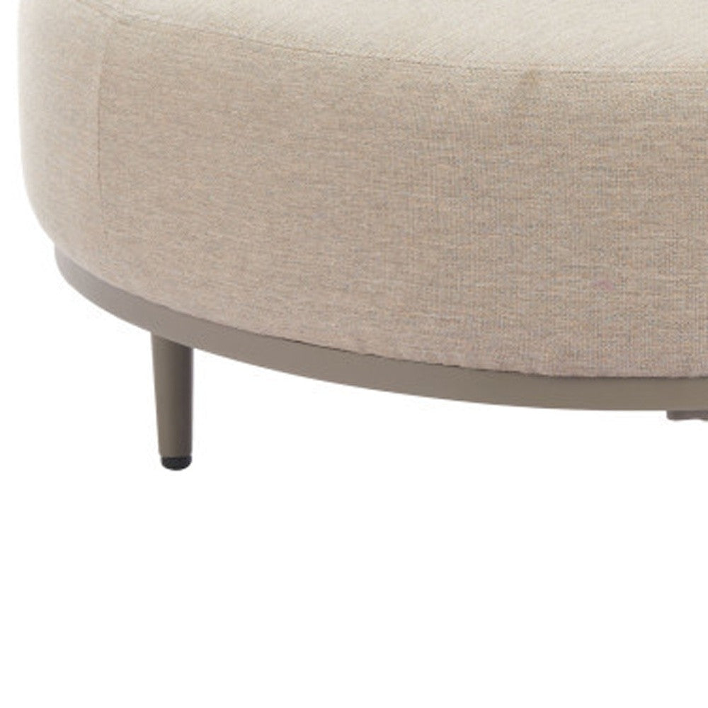 43" Beige Fabric Side Chair Homeroots Living Room
