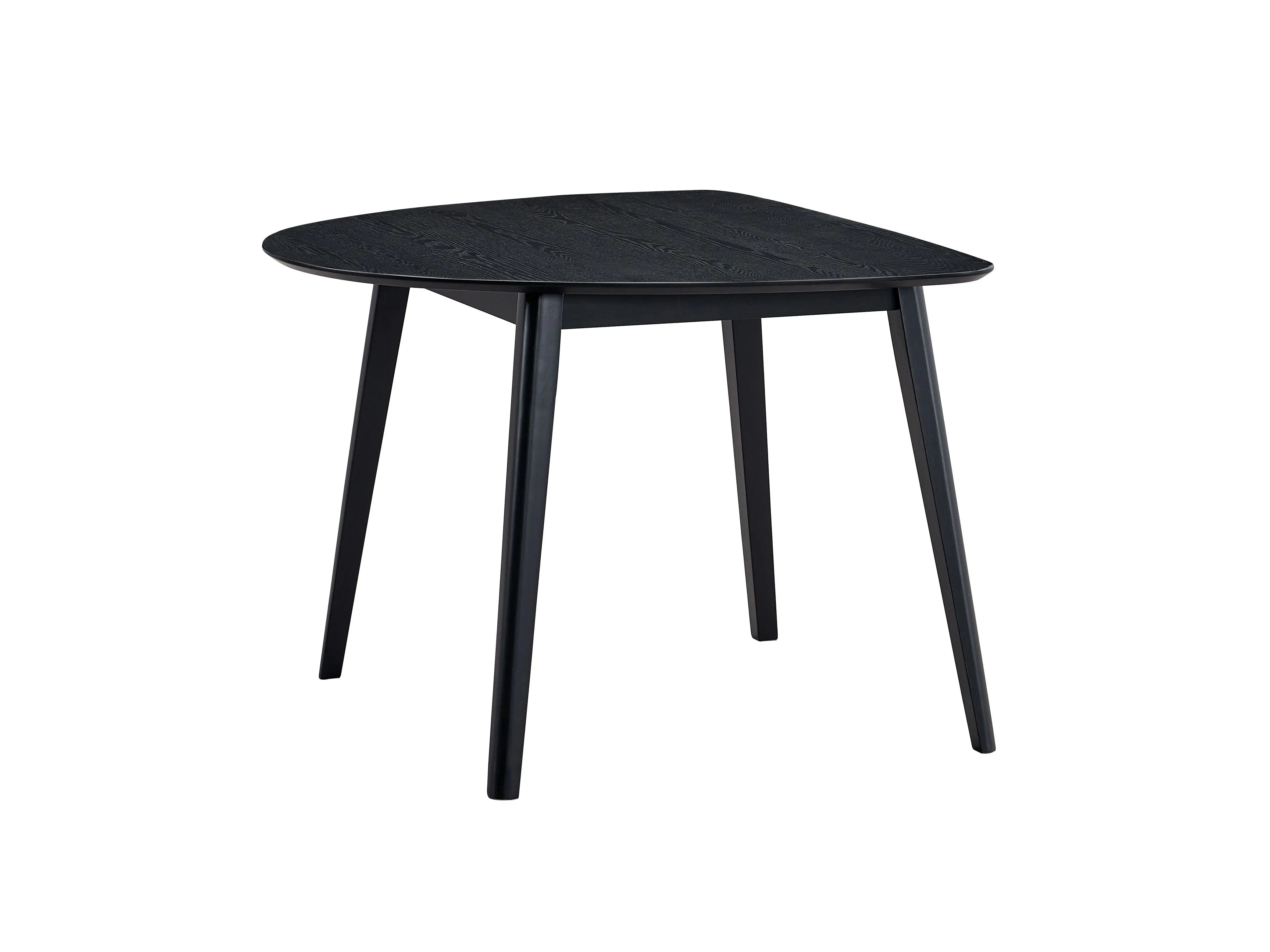 43" Black Wood Dining Table Homeroots Kitchen & Dining