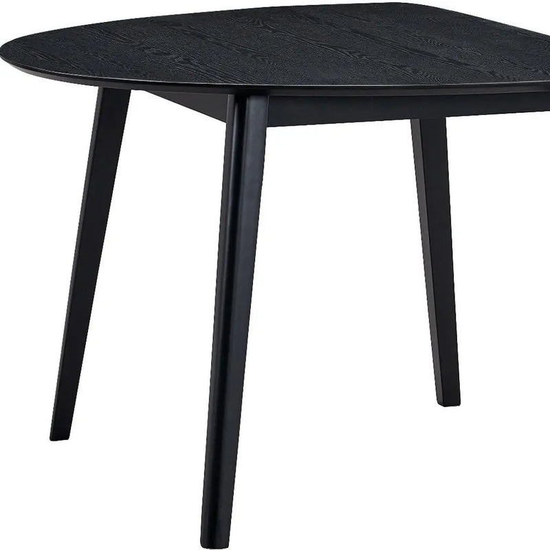 43" Black Wood Dining Table Homeroots Kitchen & Dining