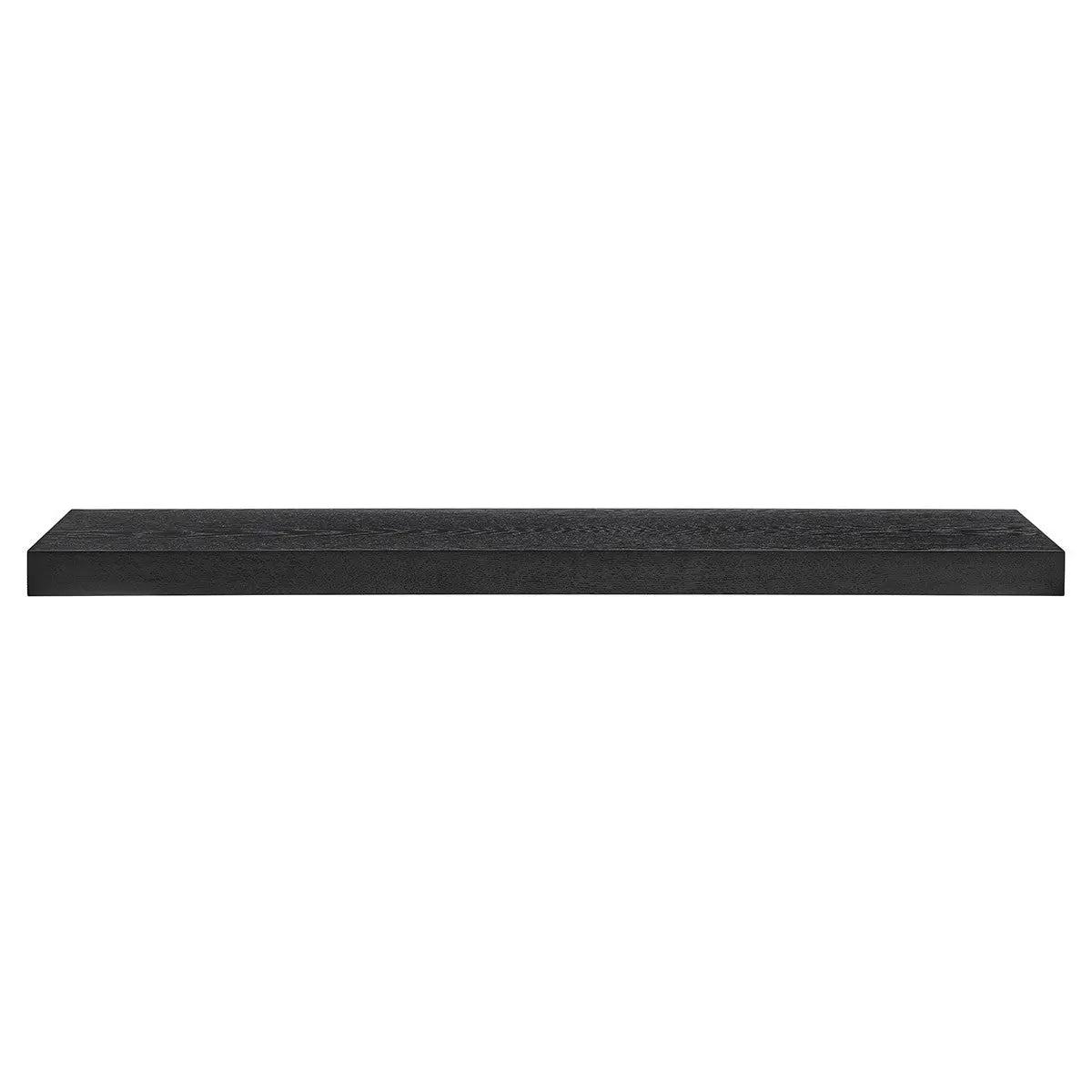 43" Black Wooden Floating Shelf Homeroots Organization